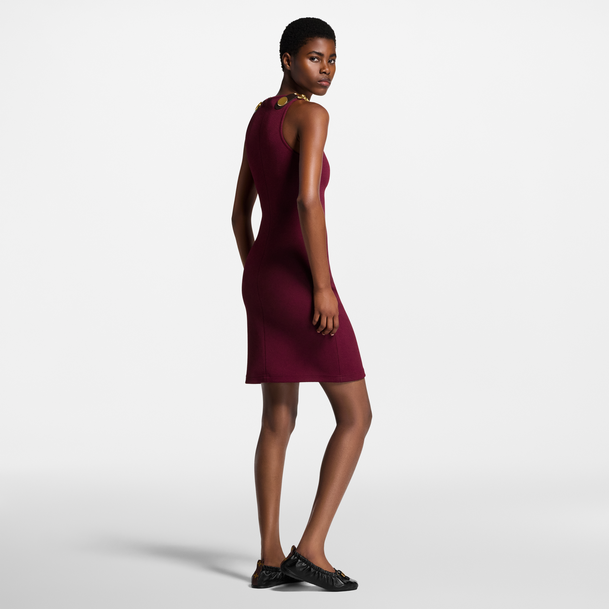 Vestido con tirantes con mosquetón  Mujer Prêt-à-Porter Vestidos | LOUIS VUITTON (Zoom de producto)